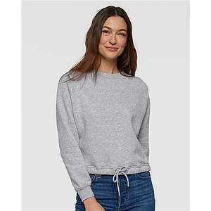 Women's Relaxed 3-End Boxy Fleece Crewneck Sweatshirt - 3528