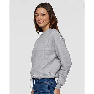 Women's Relaxed 3-End Boxy Fleece Crewneck Sweatshirt - 3528