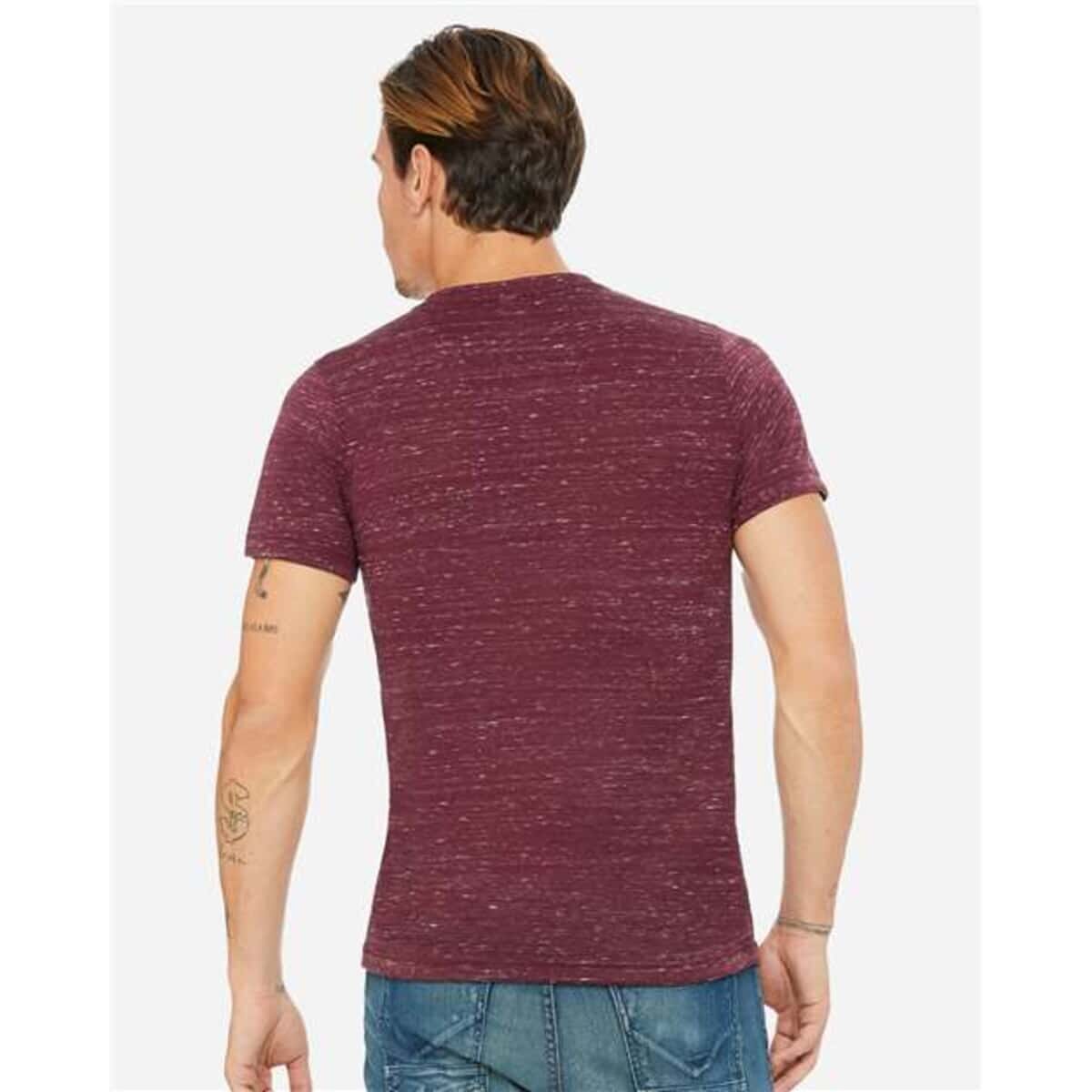 Textured Jersey V-Neck Tee - 3655