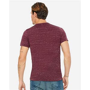 Textured Jersey V-Neck Tee - 3655