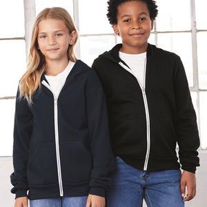 Youth Sponge Fleece Full-Zip Hoodie Sweatshirt - 3739Y