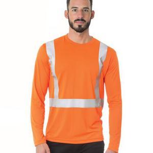 Men's USA-Made Hi-Visibility Long Sleeve Performance T-Shirt - 3742