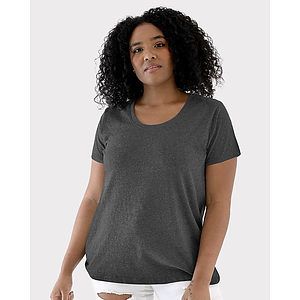 Women's Curvy Collection Fine Jersey Tee - 3816