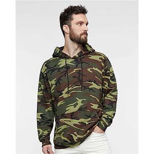 Unisex Camo Fleece Hoodie Sweatshirt - 3969