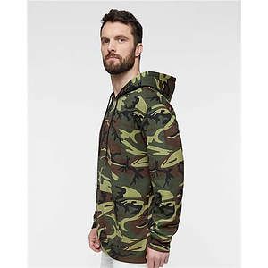 Unisex Camo Fleece Hoodie Sweatshirt - 3969