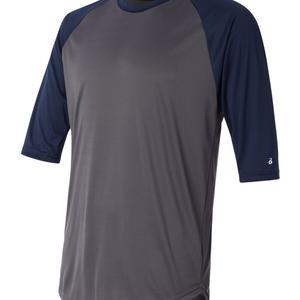 Men's B-Core Three-Quarter Sleeve Baseball T-Shirt - 4133