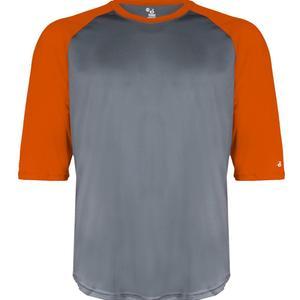 Men's B-Core Three-Quarter Sleeve Baseball T-Shirt - 4133