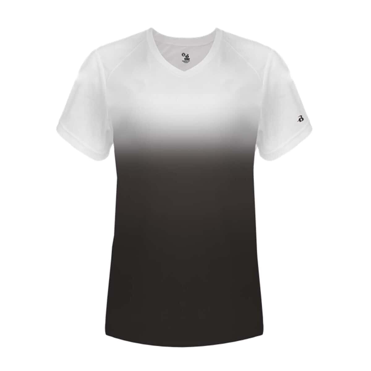 Women's V-Neck Ombre T-Shirt - 4207