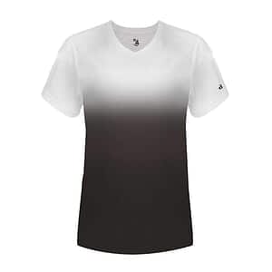 Women's V-Neck Ombre T-Shirt - 4207
