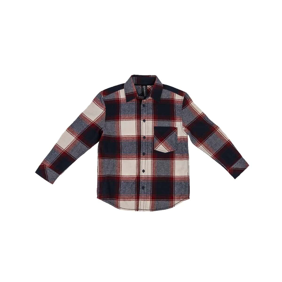 Youth Open Pocket Flannel Shirt - 4212