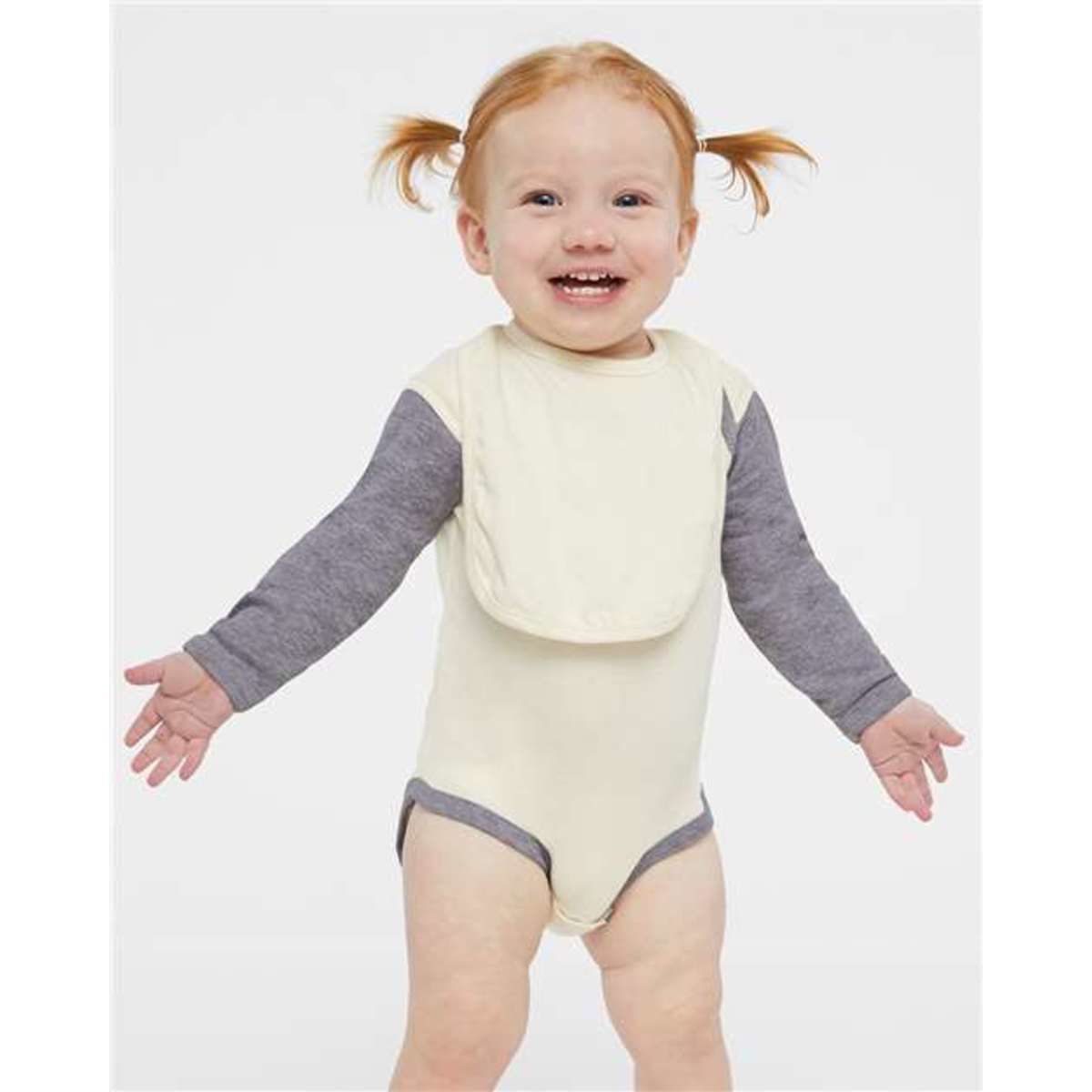 Infant Long Sleeve Baby Rib Bodysuit - 4411