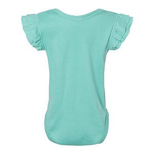 Infant Flutter Sleeve Baby Rib Bodysuit - 4439