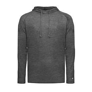 Men's Tri-Blend Surplice Hooded Long Sleeve T-Shirt - 4905