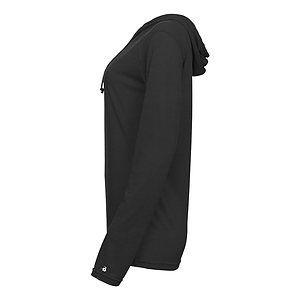 Women's Tri-Blend Surplice Long Sleeve Hooded T-Shirt - 4965