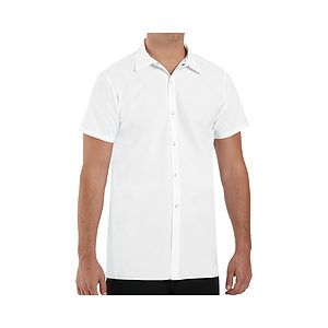 Poly/Cotton Cook Shirt Longer Length - 5050L