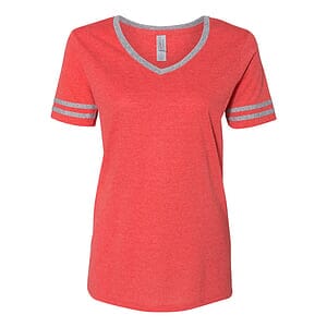 Women's Varsity Triblend V-Neck T-Shirt - 602WVR