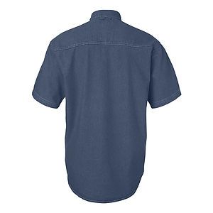 Men's Tall Denim Short Sleeve Shirt - 6211