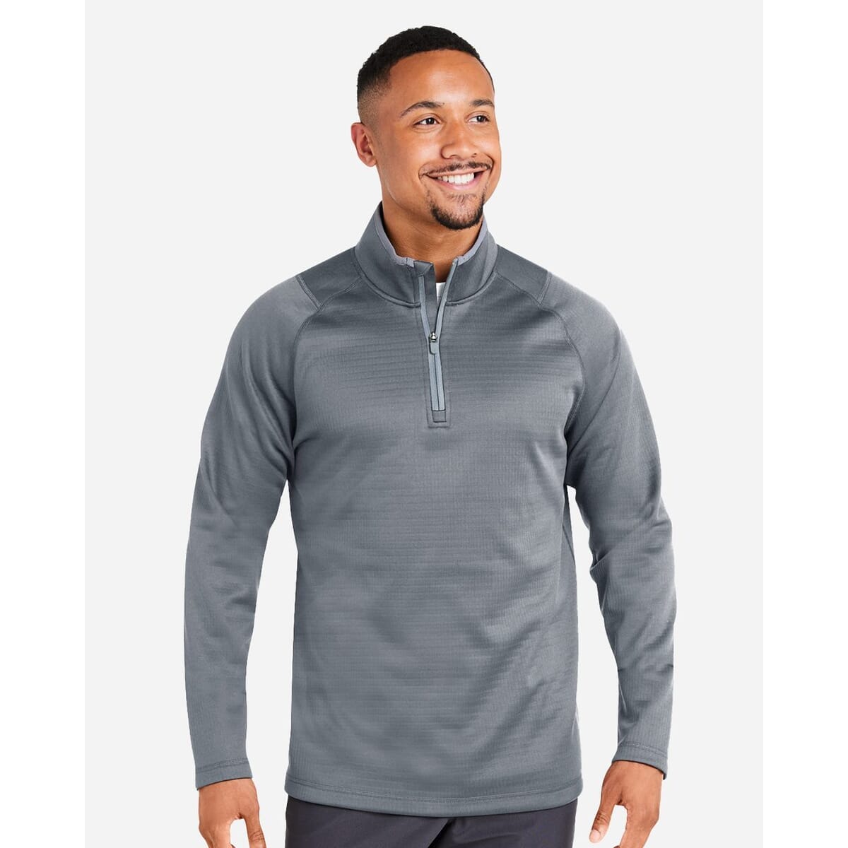 Waffle Fleece Quarter-Zip Pullover - 631105