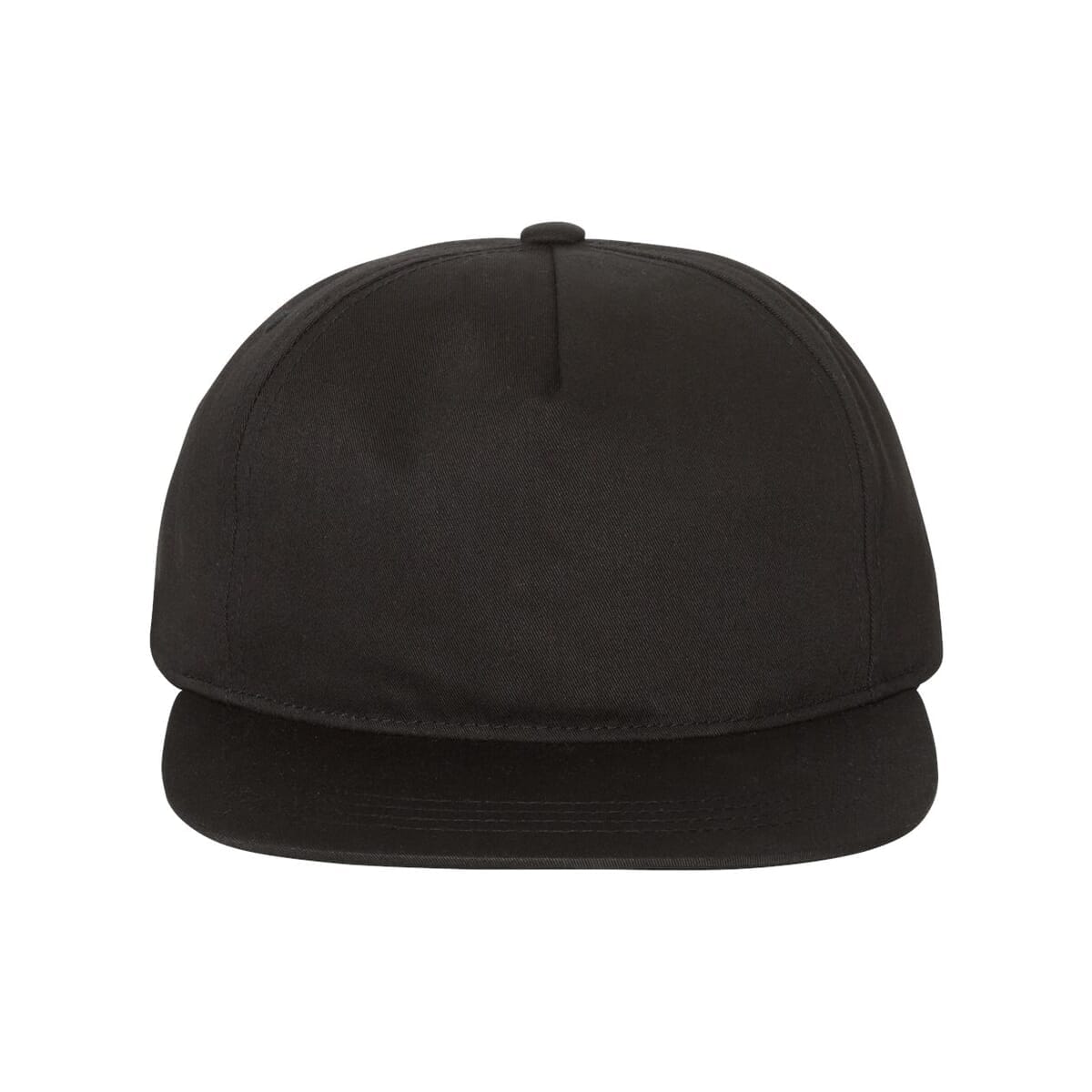 Lightly-Structured Five-Panel Snapback Cap - 6502