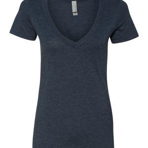 Women’s CVC Deep V-Neck T-Shirt - 6640