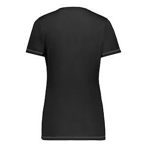 Women's Super Soft-Spun Poly V-Neck T-Shirt - 6844