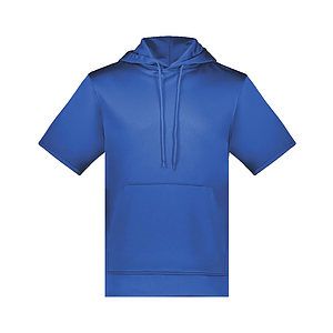 Unisex Fleece Short Sleeve Hooded Pullover - 6871