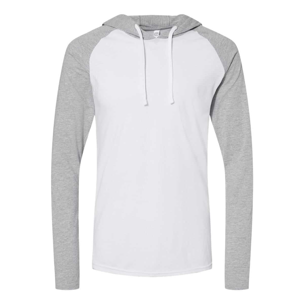 Men's Fine Jersey Hooded Long Sleeve Raglan T-Shirt - 6917