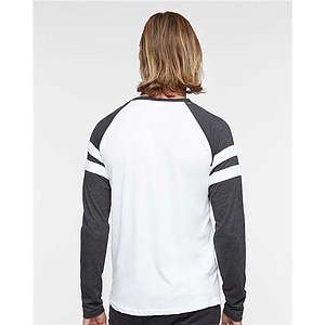Unisex Fine Jersey Mash Up Long Sleeve Tee - 6934