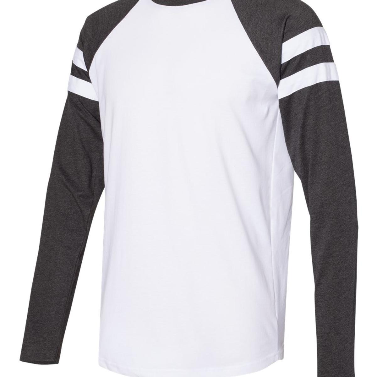 Unisex Fine Jersey Mash Up Long Sleeve Tee - 6934