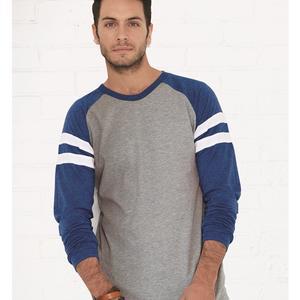 Unisex Fine Jersey Mash Up Long Sleeve Tee - 6934