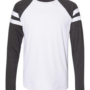 Unisex Fine Jersey Mash Up Long Sleeve Tee - 6934
