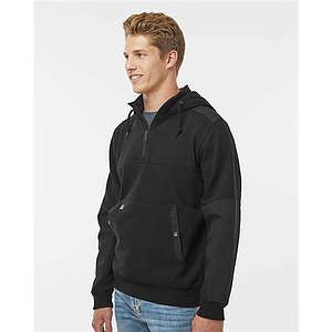 Men's Mission Quarter-Zip Hooded Pullover - 7349