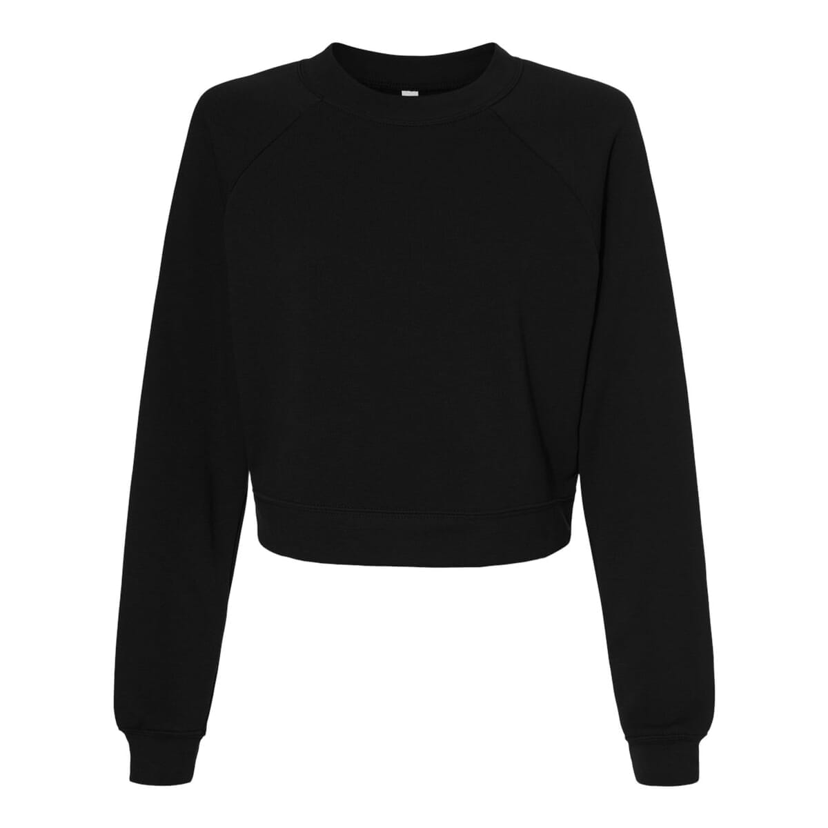 Women's Crop Raglan Fleece Crewneck Sweatshirt - 7505