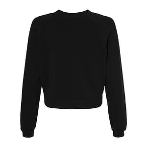 Women's Crop Raglan Fleece Crewneck Sweatshirt - 7505