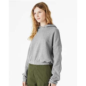 Women's FWD Fashion Sponge Fleece Cinched Bottom Hoodie Sweatshirt - 7506