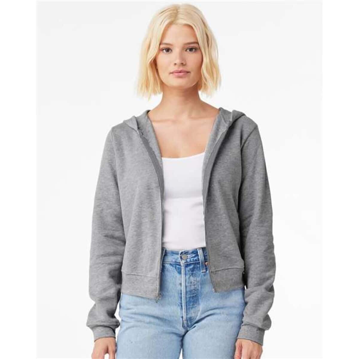 Women's FWD Fashion Sponge Fleece Full-Zip Hoodie Sweatshirt - 7539