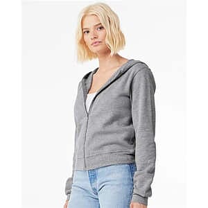 Women's FWD Fashion Sponge Fleece Full-Zip Hoodie Sweatshirt - 7539