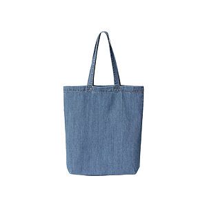 Cotton Denim Gusseted Tote Bag - 7761A