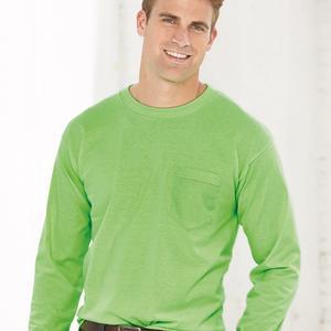 Unisex USA-Made Long Sleeve Pocket T-Shirt - 8100