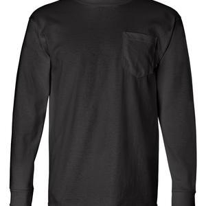 Unisex USA-Made Long Sleeve Pocket T-Shirt - 8100