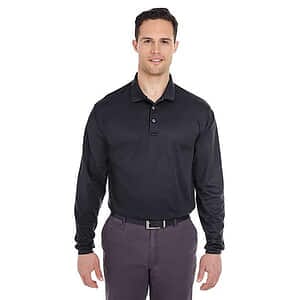 Men's Cool & Dry Long Sleeve Mesh Piqué Polo - 8210LS