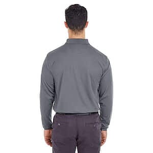 Men's Cool & Dry Long Sleeve Mesh Piqué Polo - 8210LS