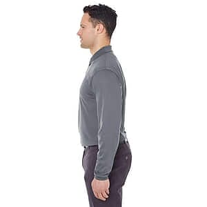 Men's Cool & Dry Long Sleeve Mesh Piqué Polo - 8210LS