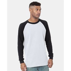 Men's USA-Made Heavyweight Waffle Knit Thermal Raglan T-Shirt - 8211