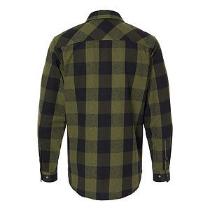Men's Snap Front Plaid Flannel Shirt - 8219