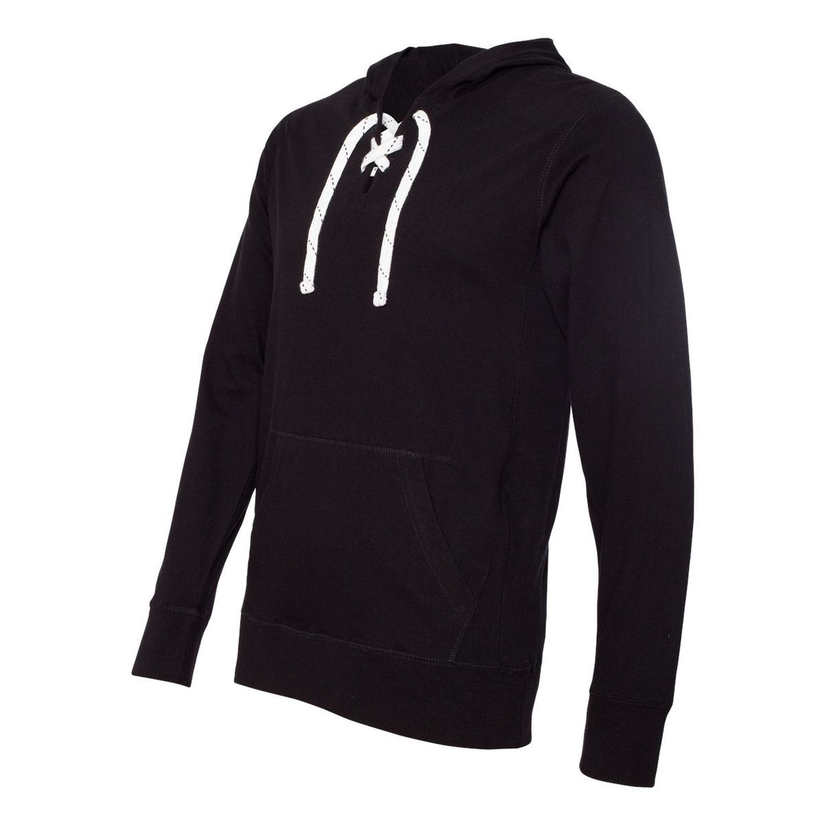 Unisex Jersey Sport Lace Hooded Pullover - 8231