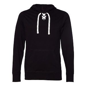 Unisex Jersey Sport Lace Hooded Pullover - 8231