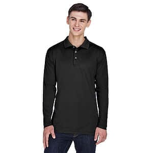 Men's Cool & Dry Sport Long Sleeve Polo - 8405LS