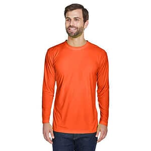 Men's Cool & Dry Sport Long Sleeve Performance Interlock T-Shirt - 8422