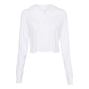 Women’s Triblend Crop Long Sleeve Hoodie - 8512